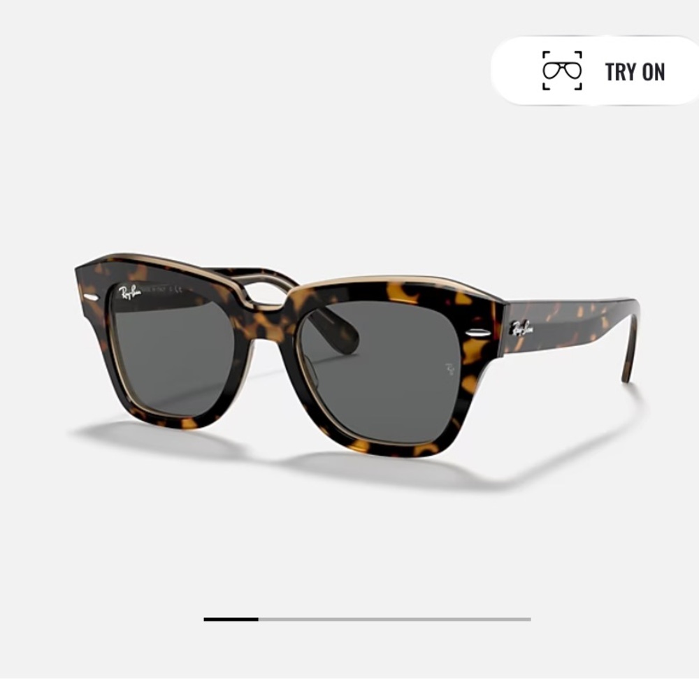 🎉FLASH🎉 Like New Ray-Bans RB2186 StateStreet Havana On Transparent Brown